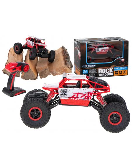 Samochód RC Rock Crawler HB 2,4GHz 1:18 czerwony