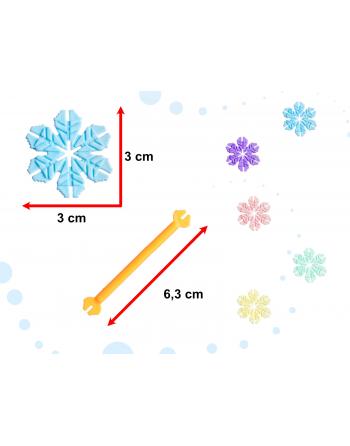 Klocki Przestrzenne wafle gwiazdki śnieżynki edukacyjne 240el