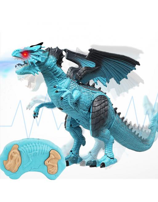 Dinozaur RC Smok - chodzi ryczy zionie parą 41 cm