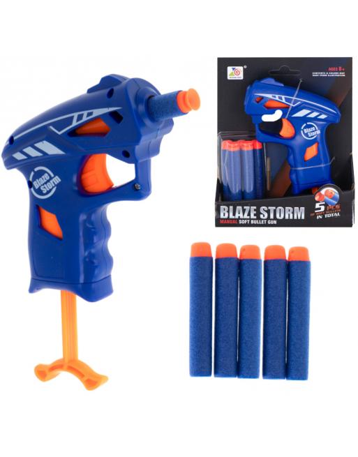 Pistolet na piankowe strzałki automat Blaze Storm + 5 strzałek Pistolet na piankowe strzałki automat Blaze Storm + 5 strzałek