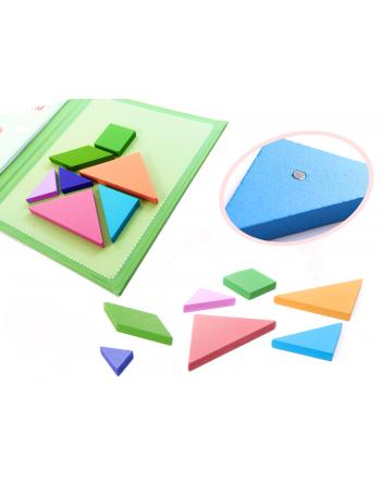 Książeczka magnetyczna układanka klocki 3D tangram