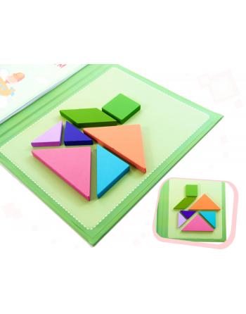 Książeczka magnetyczna układanka klocki 3D tangram