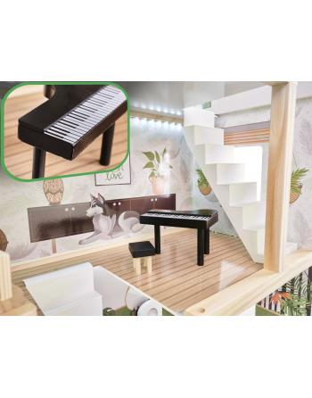 LULILO Domek dla lalek drewniany FLORO boho LED