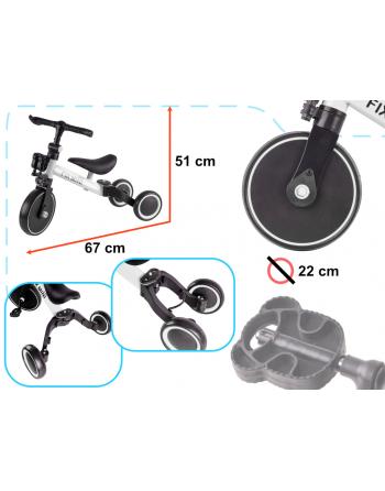Rowerek Trike Fix Mini biegowy trójkołowy 3w1 z pedałami biały