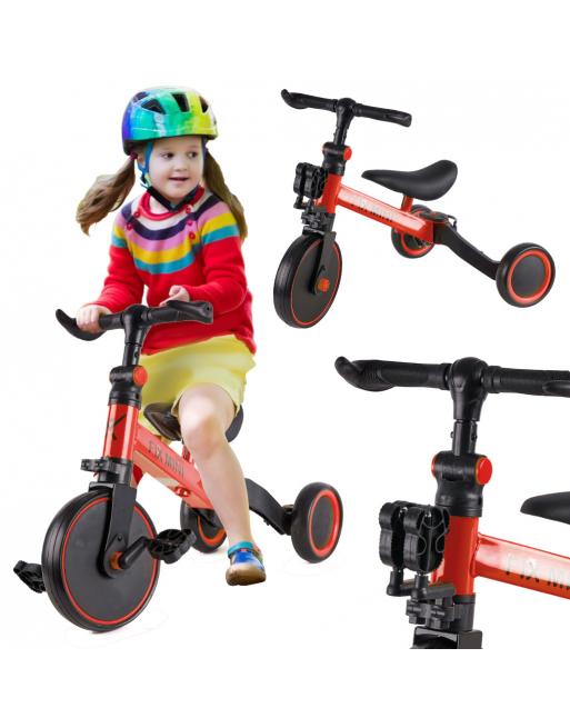 Rowerek Trike Fix Mini biegowy trójkołowy 3w1 z pedałami czerwony Rowerek Trike Fix Mini biegowy trójkołowy 3w1 z pedałami czerwony